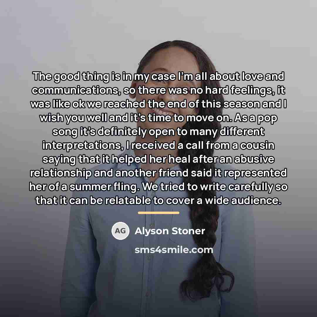 “The good thing is in my case I'm all about…” quote by Alyson Stoner