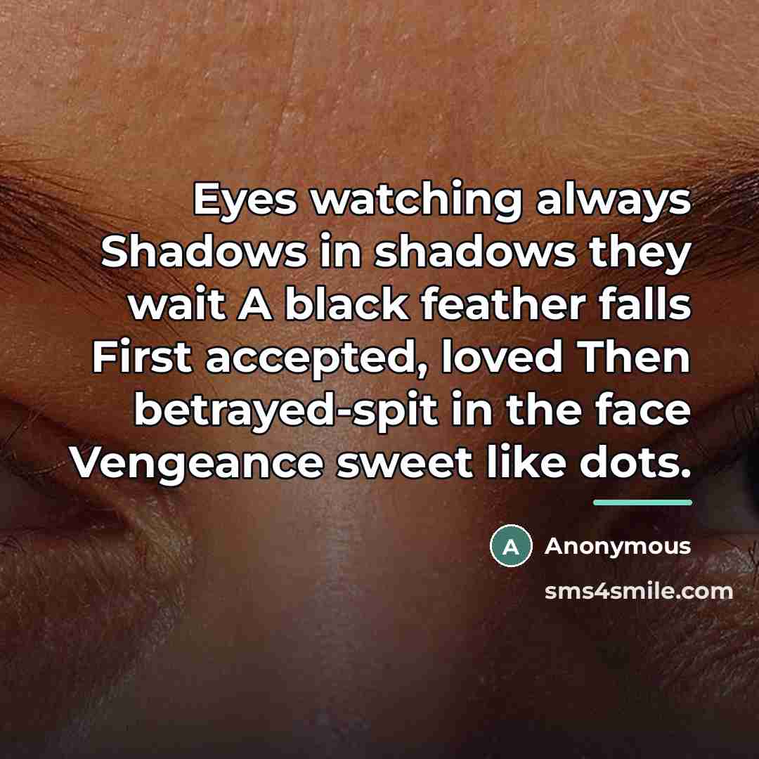 “Eyes watching always Shadows in shadows they wait A black…” quote by Anonymous
