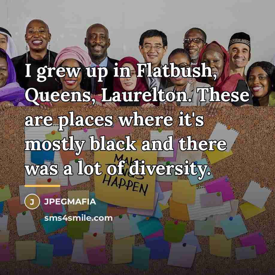 “I grew up in Flatbush, Queens, Laurelton. These are places…” quote by JPEGMAFIA