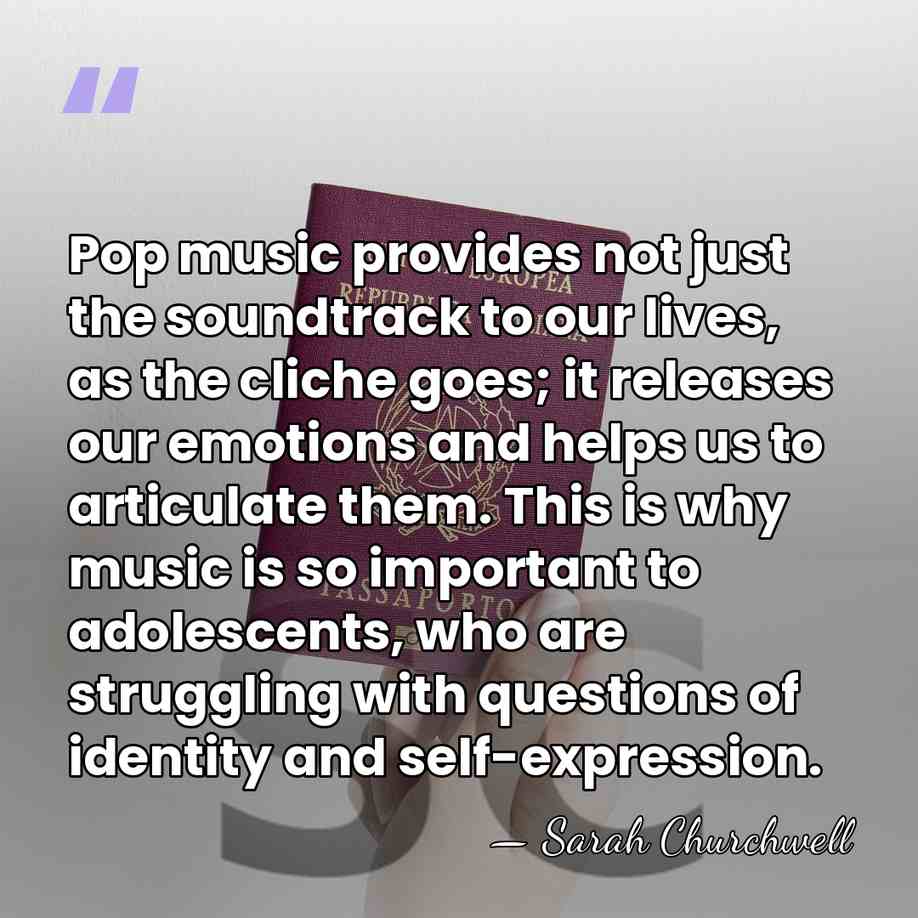 Pop music provides not just the soundtrack to our lives, as the&hellip; - Sarah Churchwell