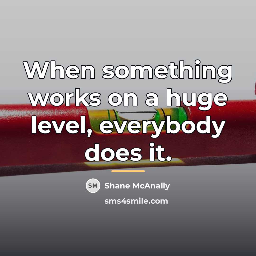 “When something works on a huge level, everybody does it.…” quote by Shane McAnally