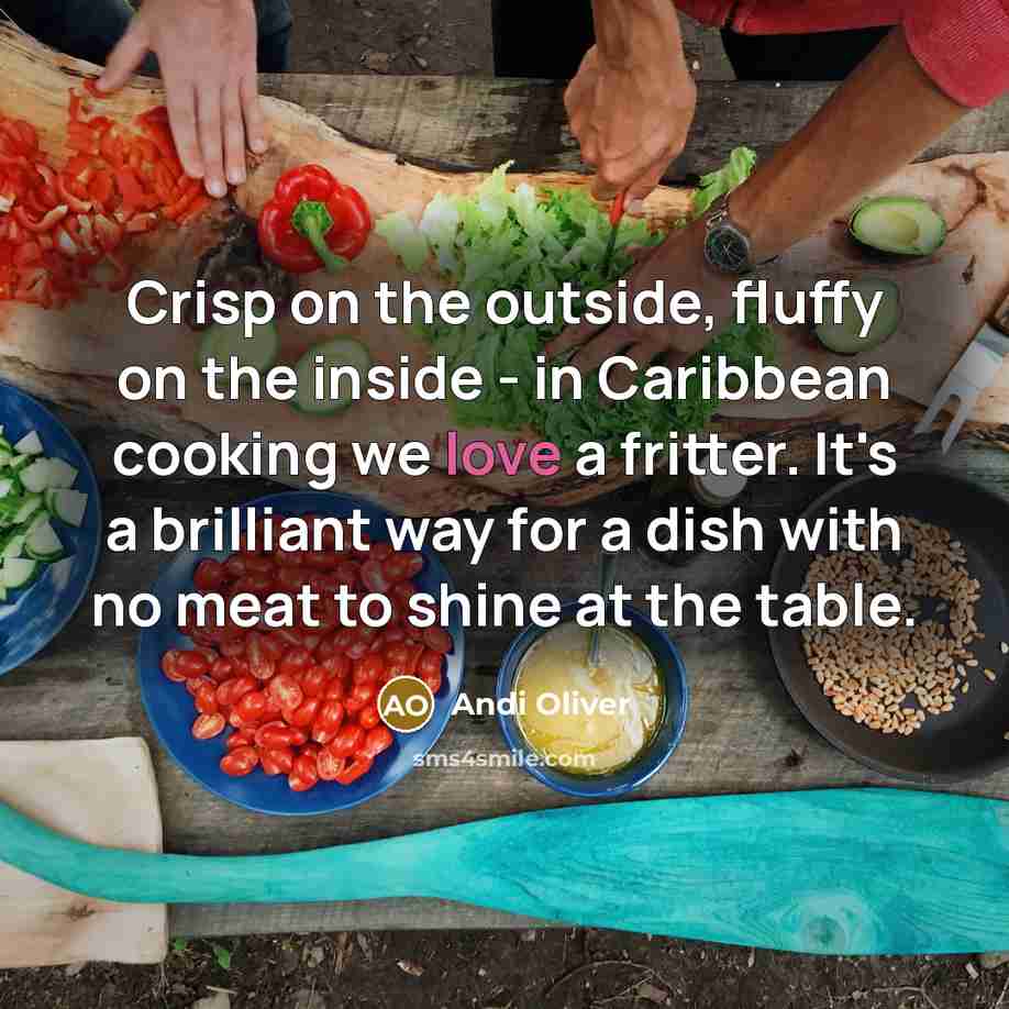 “Crisp on the outside, fluffy on the inside - in…” quote by Andi Oliver