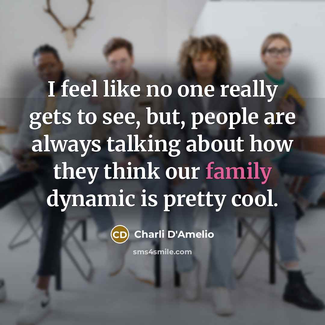 “I feel like no one really gets to see, but,…” quote by Charli D'Amelio