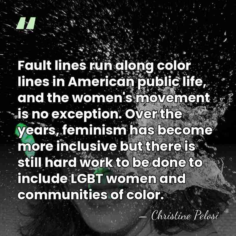 Fault lines run along color lines in American public life, and the&hellip; - Christine Pelosi