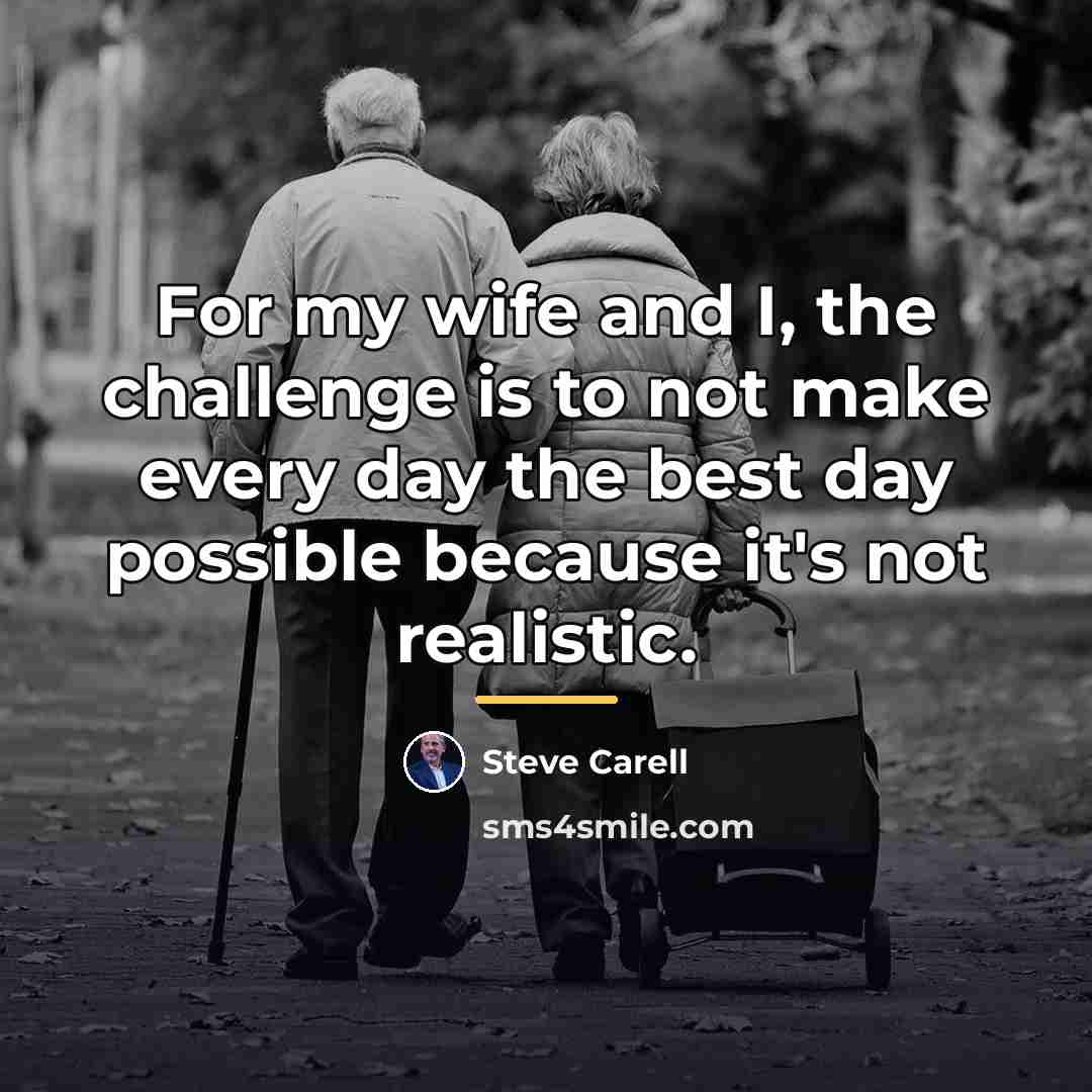 “For my wife and I, the challenge is to not…” quote by Steve Carell