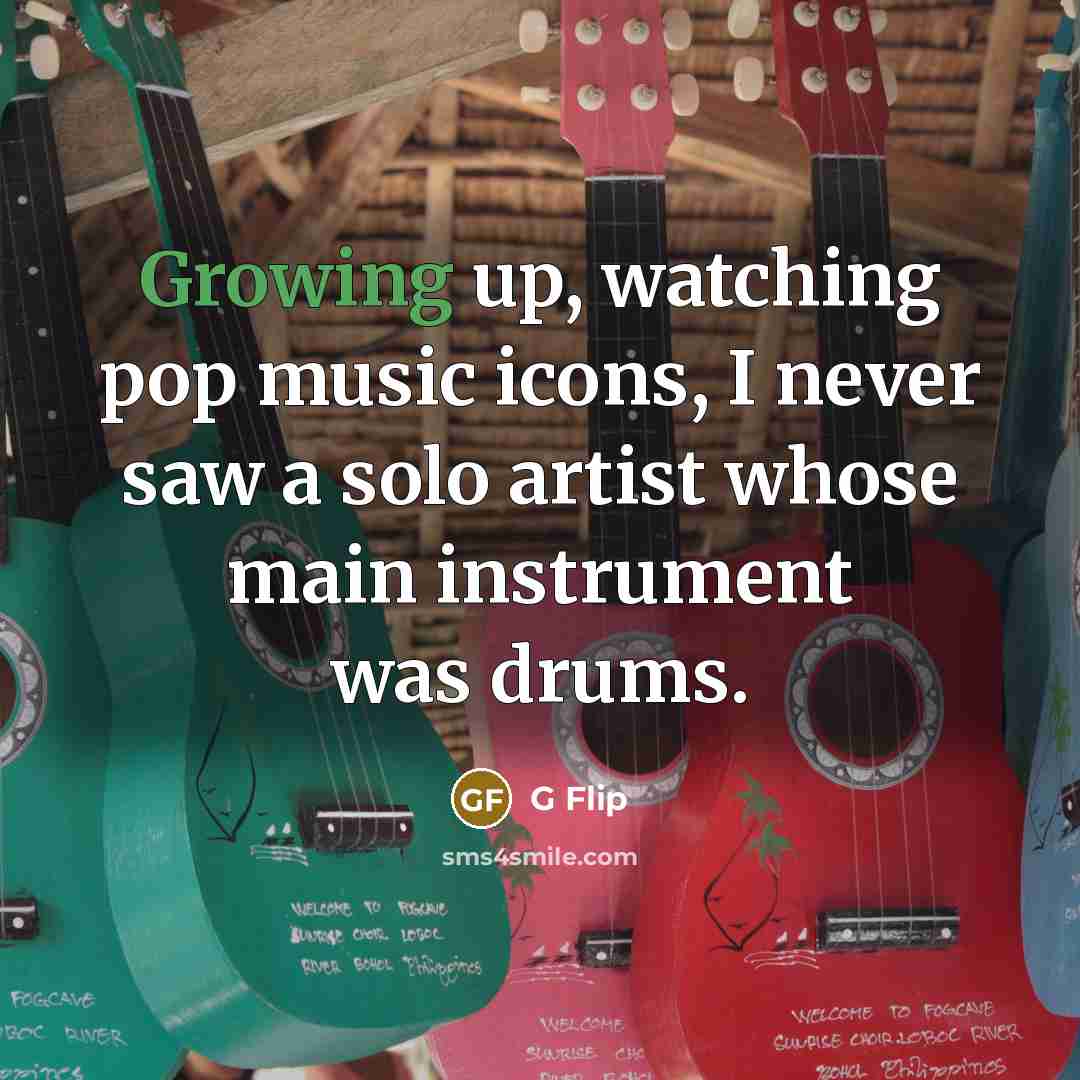 “Growing up, watching pop music icons, I never saw a…” quote by G Flip