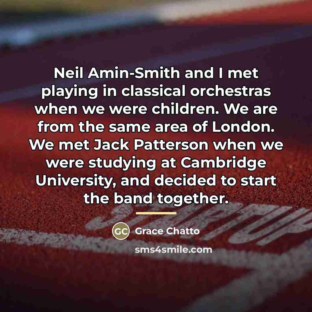 “Neil Amin-Smith and I met playing in classical orchestras when…” quote by Grace Chatto