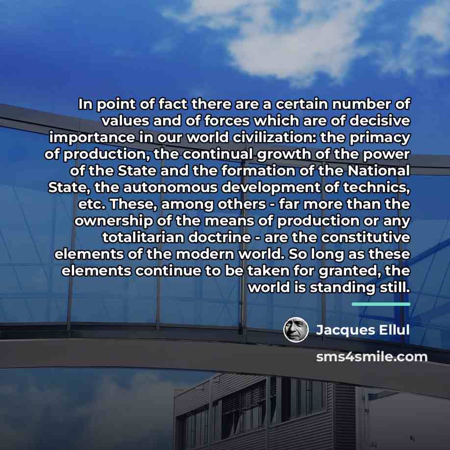 “In point of fact there are a certain number of…” quote by Jacques Ellul