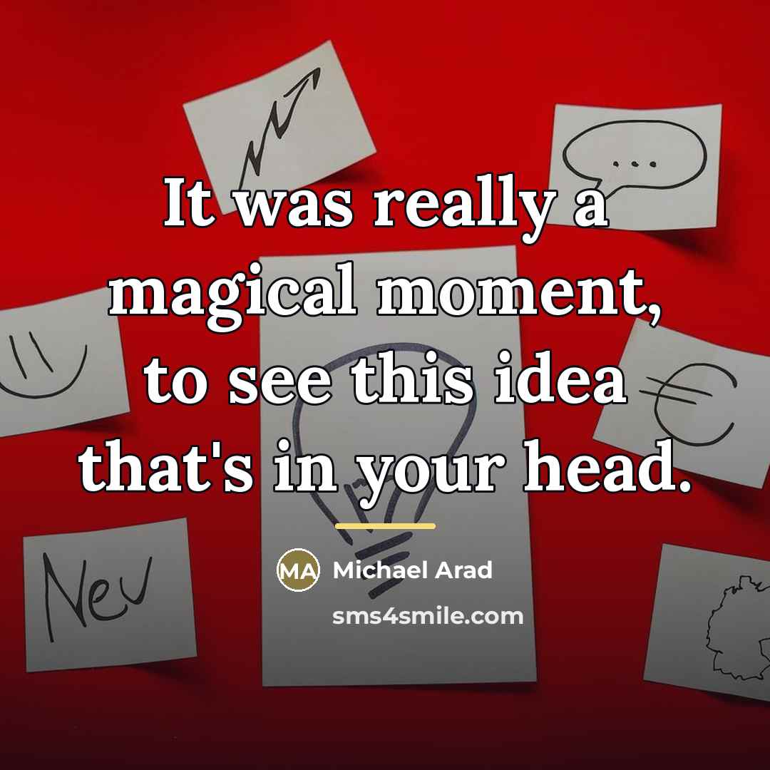 “It was really a magical moment, to see this idea…” quote by Michael Arad