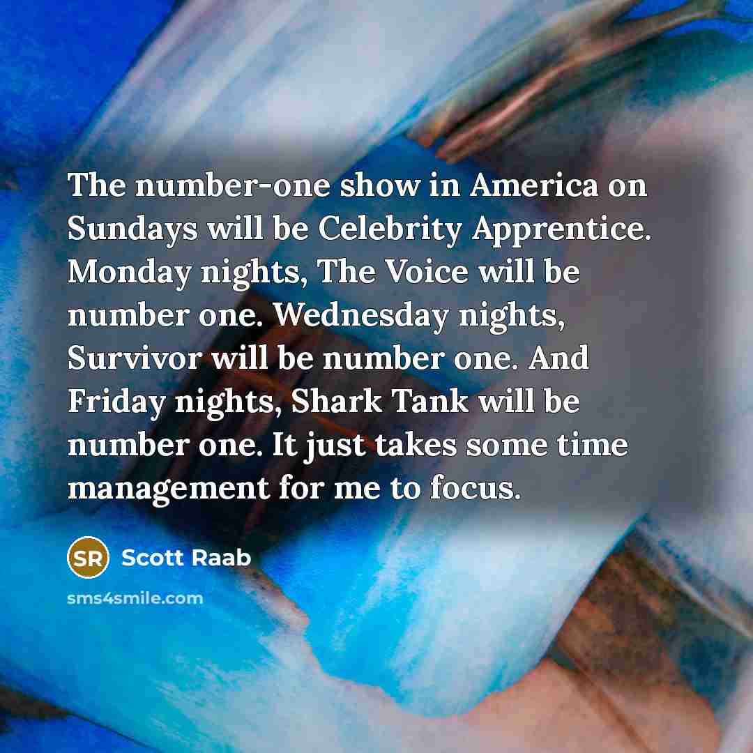 “The number-one show in America on Sundays will be Celebrity…” quote by Scott Raab
