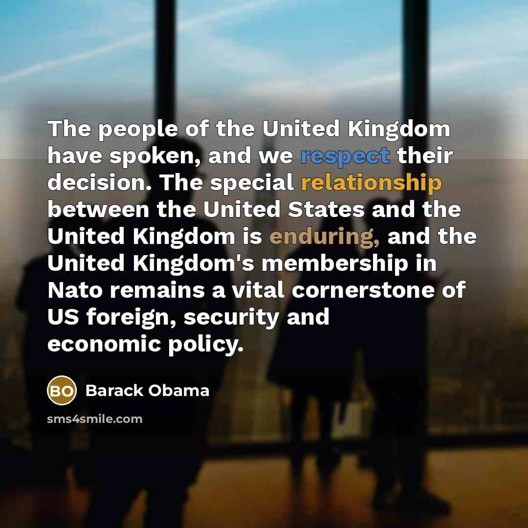 “The people of the United Kingdom have spoken, and we…” quote by Barack Obama