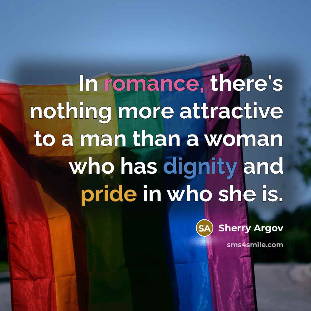 “In romance, there's nothing more attractive to a man than…” quote by Sherry Argov