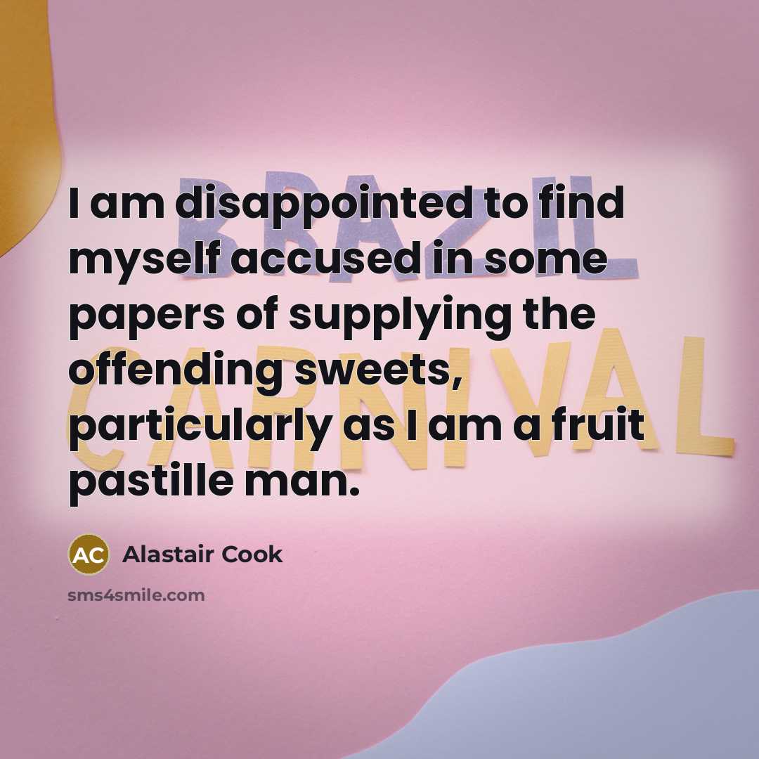 “I am disappointed to find myself accused in some papers…” quote by Alastair Cook