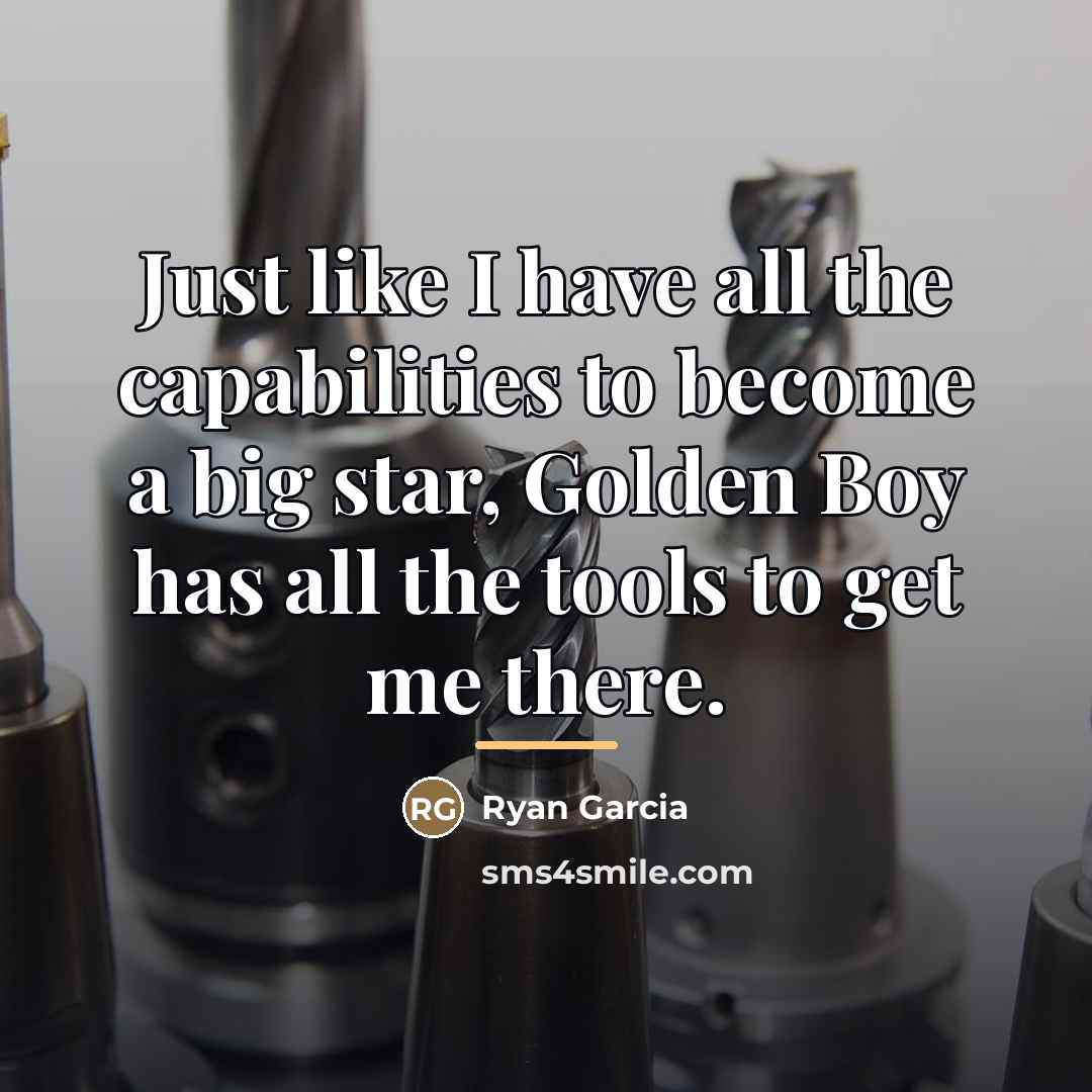 “Just like I have all the capabilities to become a…” quote by Ryan Garcia