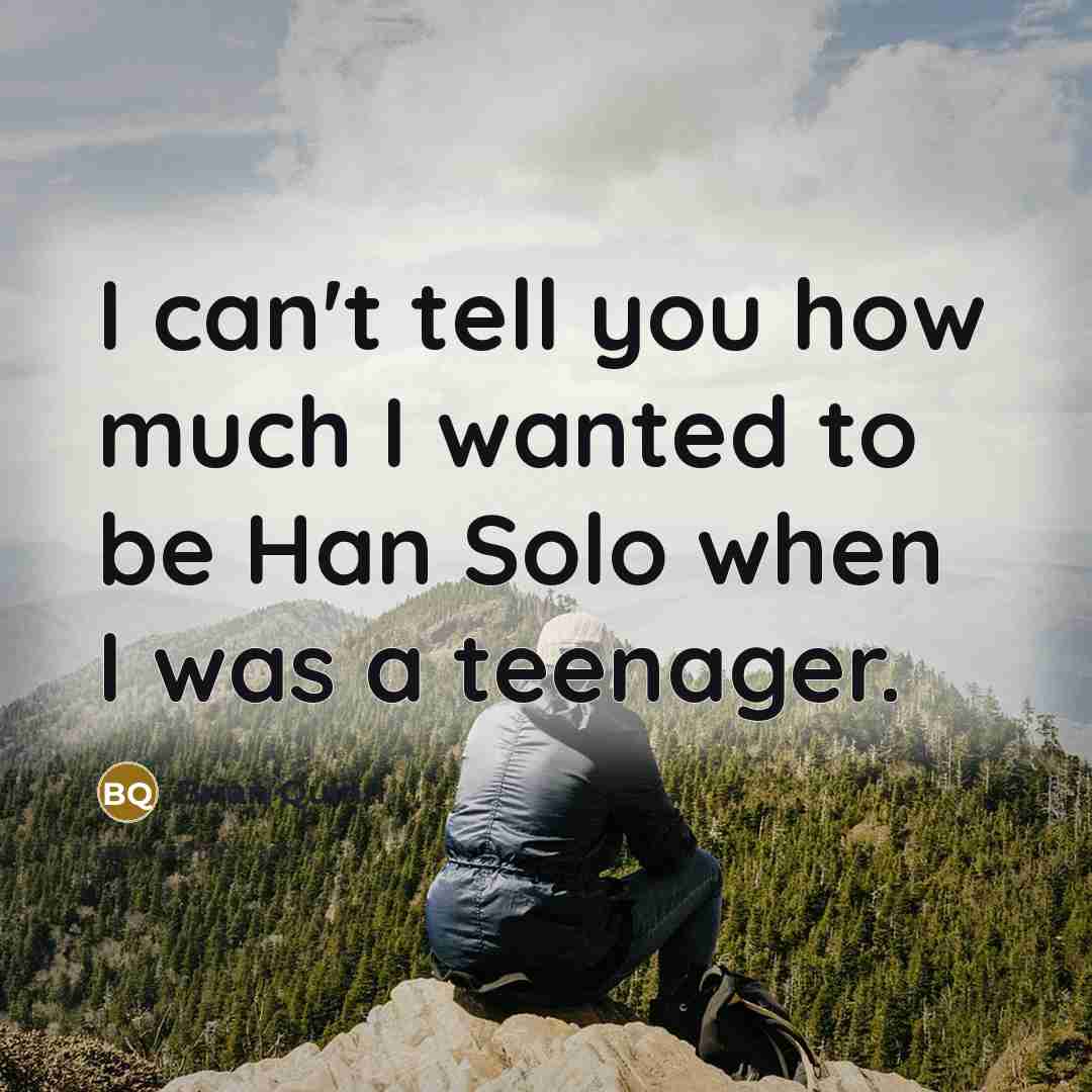 “I can't tell you how much I wanted to be…” quote by Brian Quinn