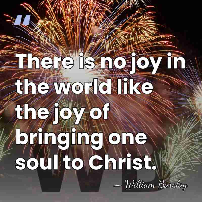 There is no joy in the world like the joy of bringing&hellip; - William Barclay