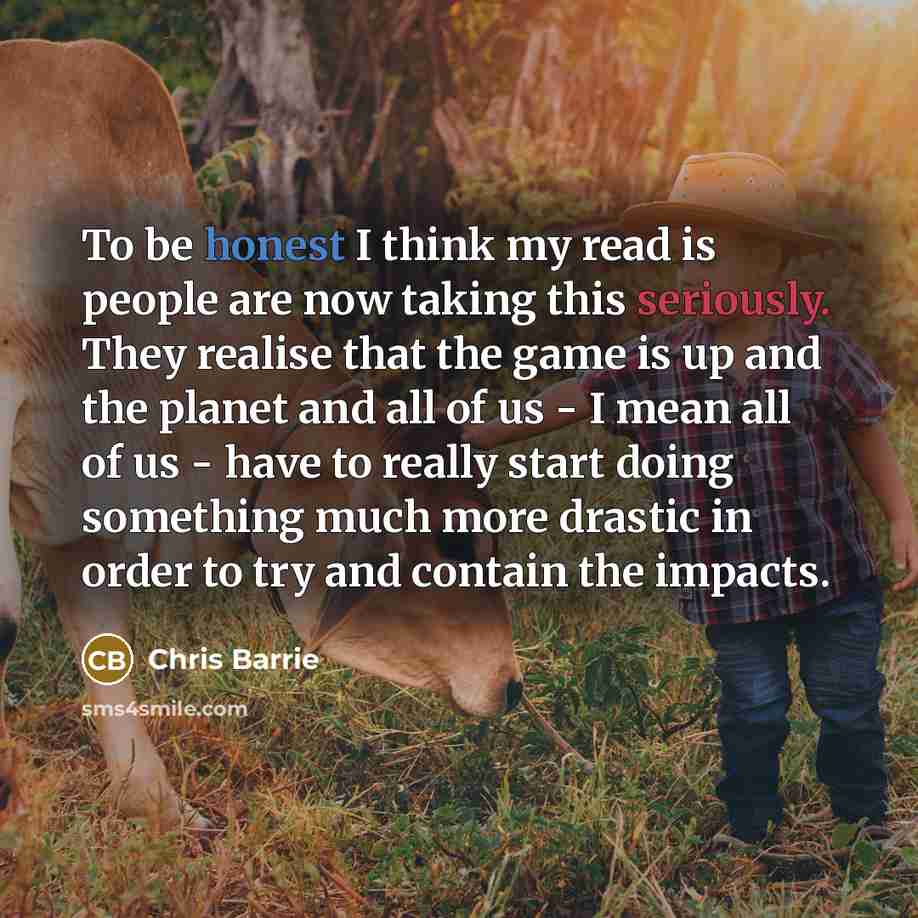 “To be honest I think my read is people are…” quote by Chris Barrie