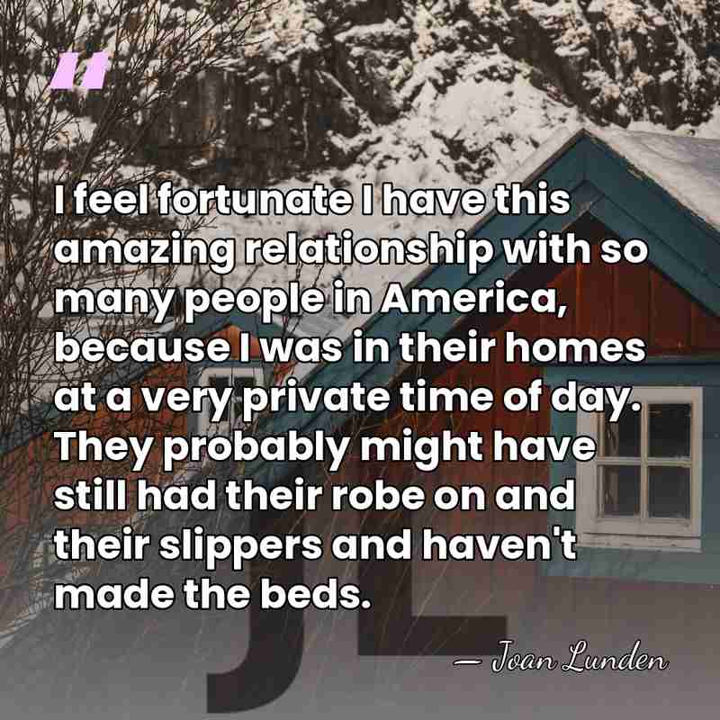 I feel fortunate I have this amazing relationship with so many people&hellip; - Joan Lunden