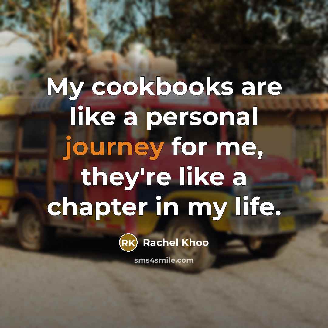“My cookbooks are like a personal journey for me, they're…” quote by Rachel Khoo