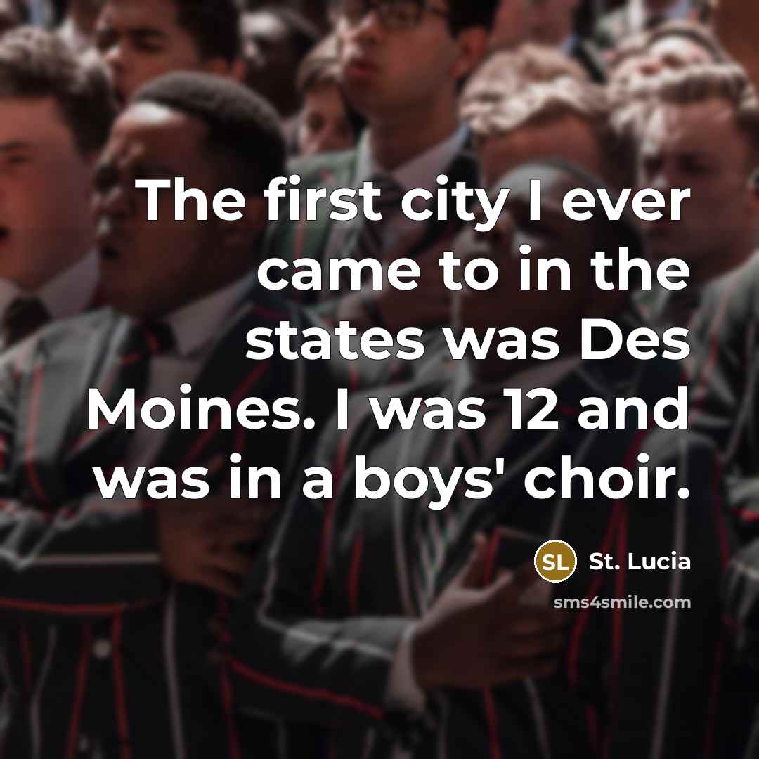 “The first city I ever came to in the states…” quote by St. Lucia