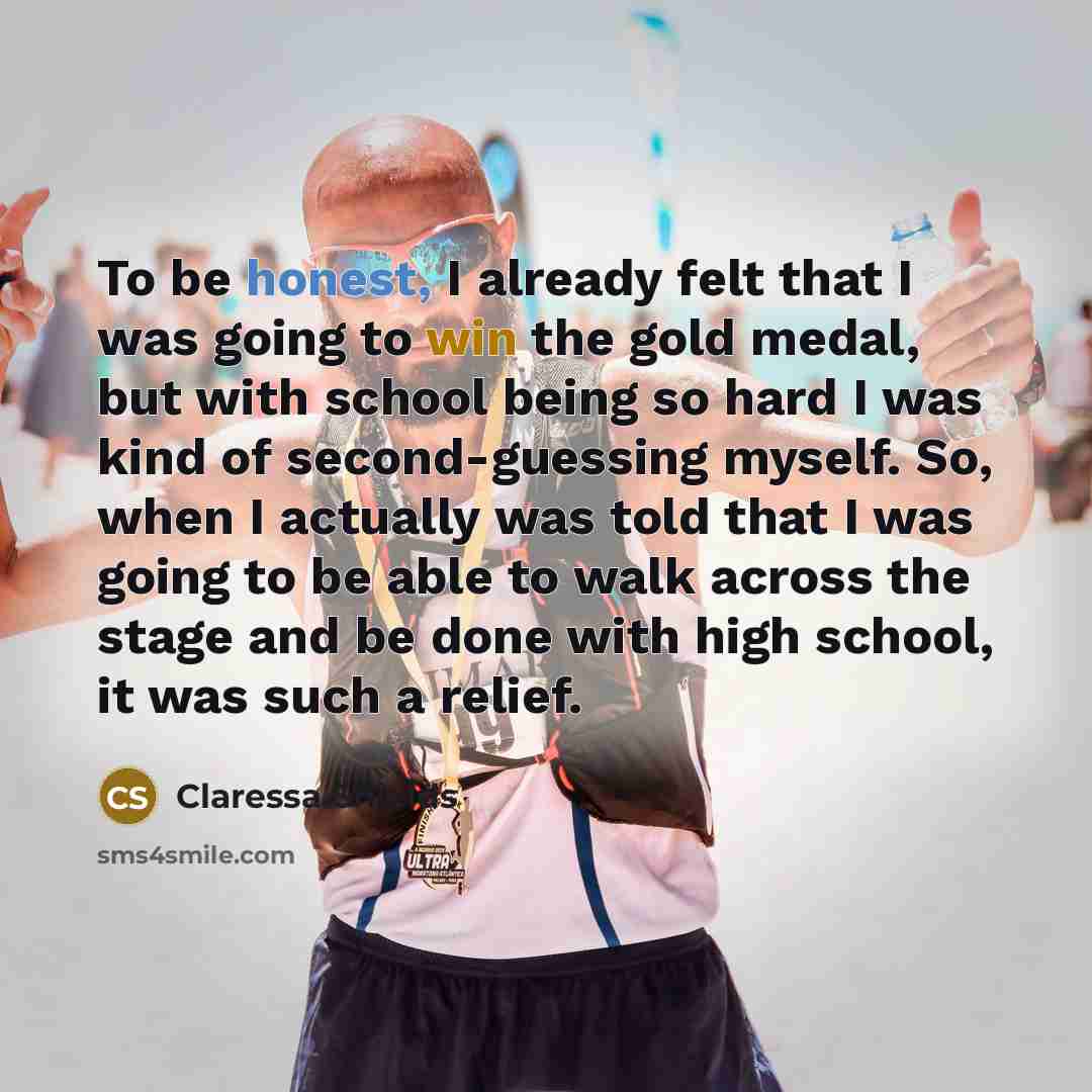 “To be honest, I already felt that I was going…” quote by Claressa Shields