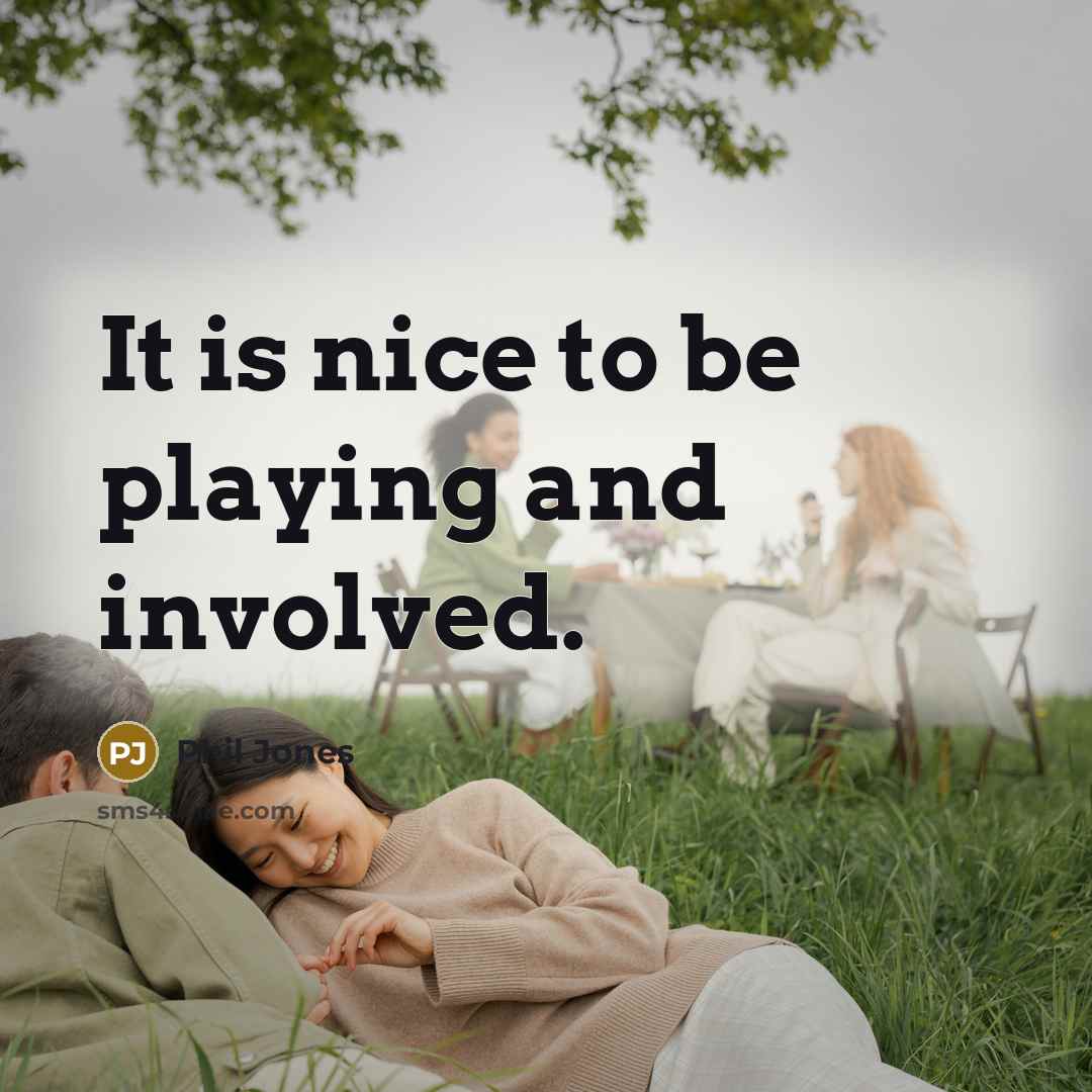 “It is nice to be playing and involved.…” quote by Phil Jones