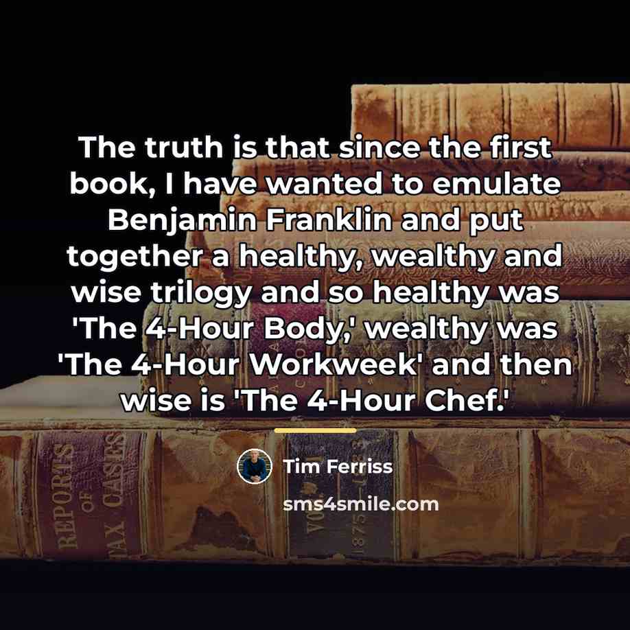“The truth is that since the first book, I have…” quote by Tim Ferriss