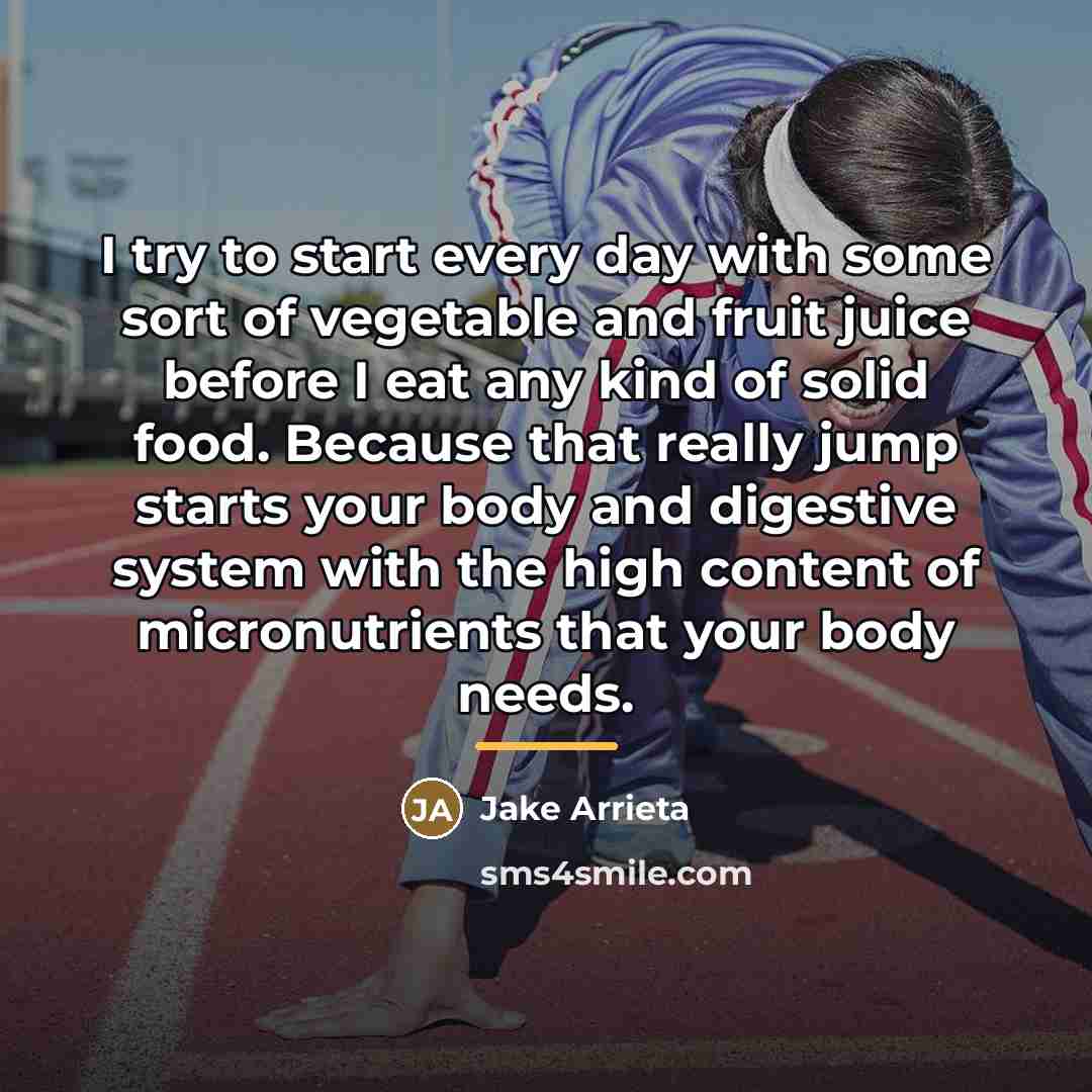 “I try to start every day with some sort of…” quote by Jake Arrieta