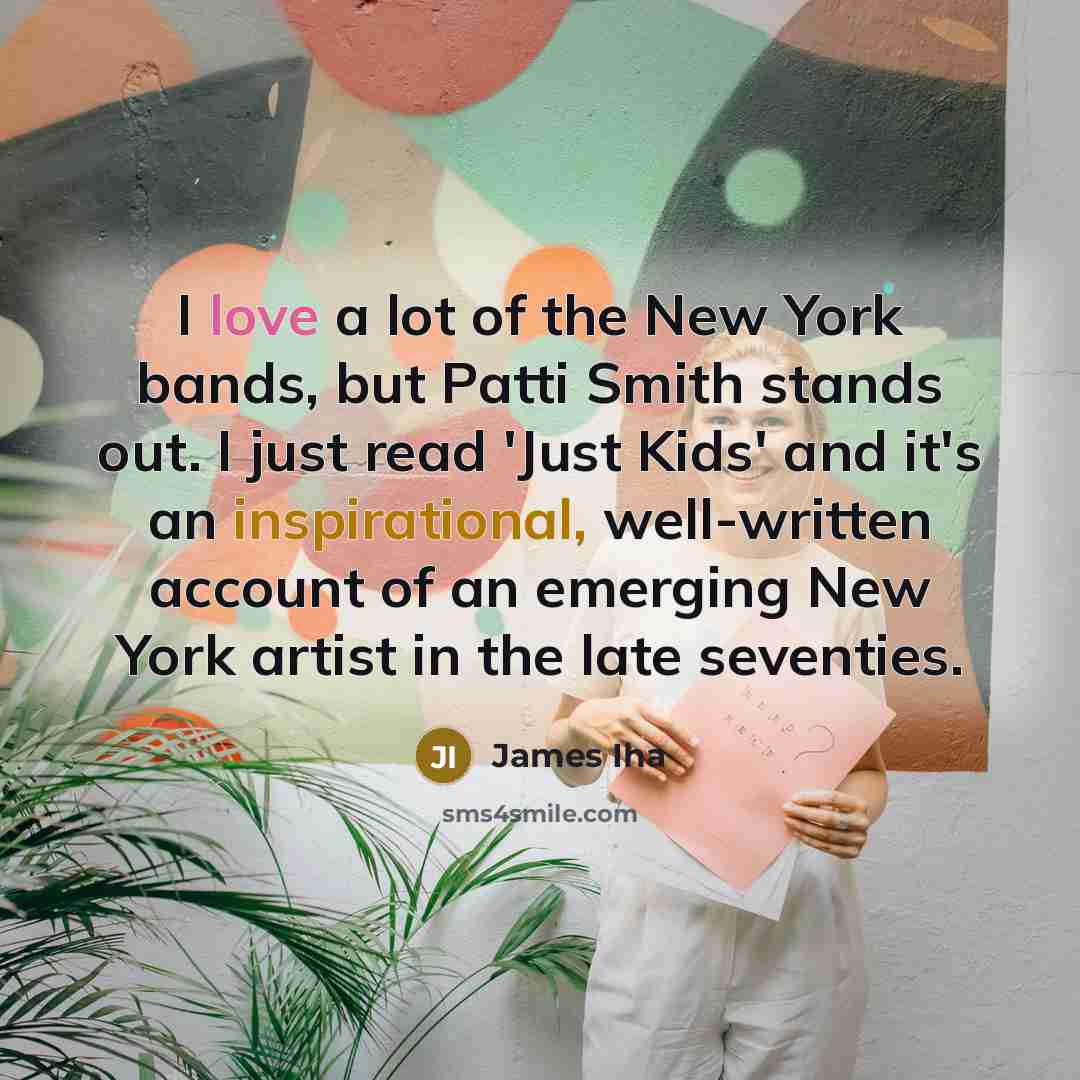 “I love a lot of the New York bands, but…” quote by James Iha