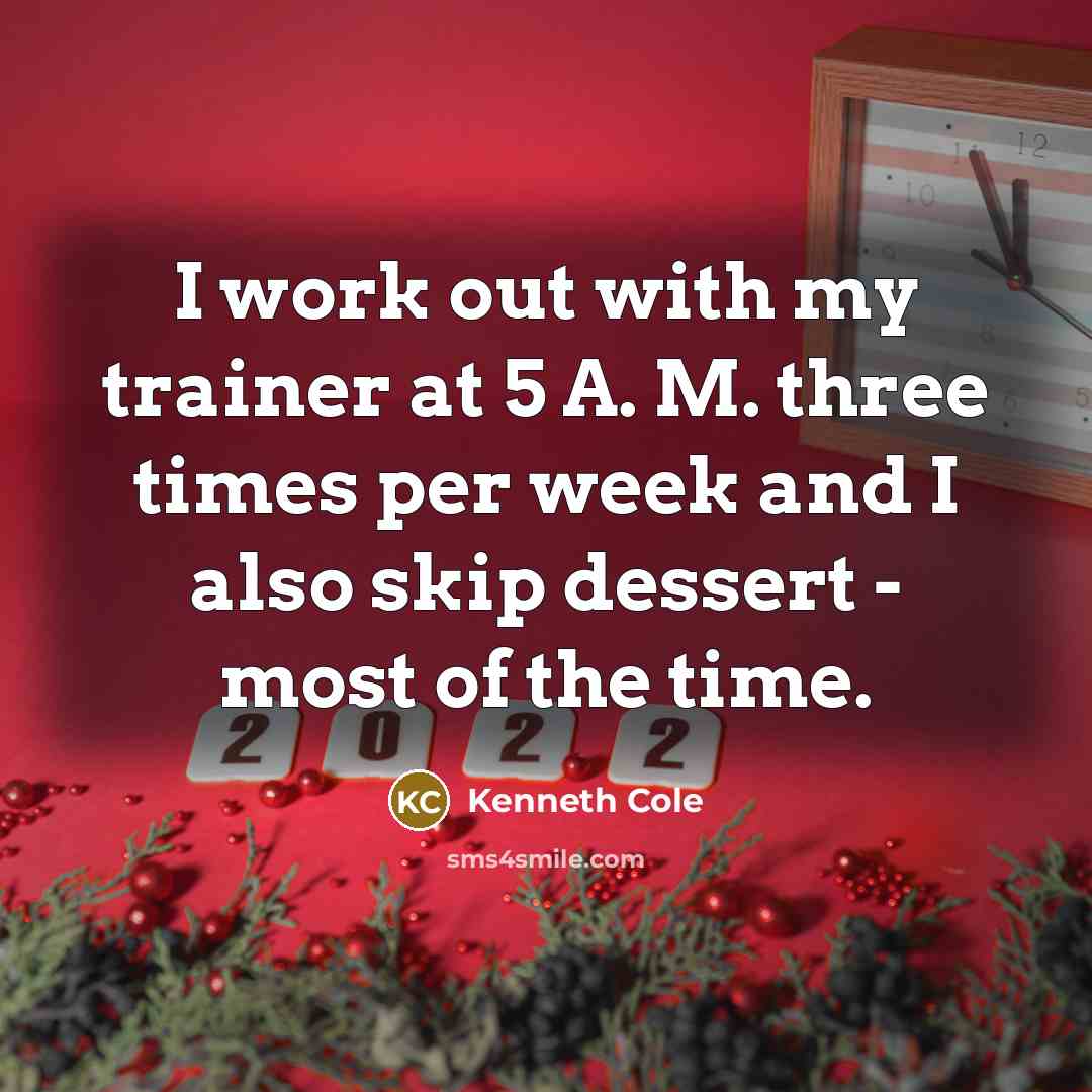 “I work out with my trainer at 5 A. M.…” quote by Kenneth Cole