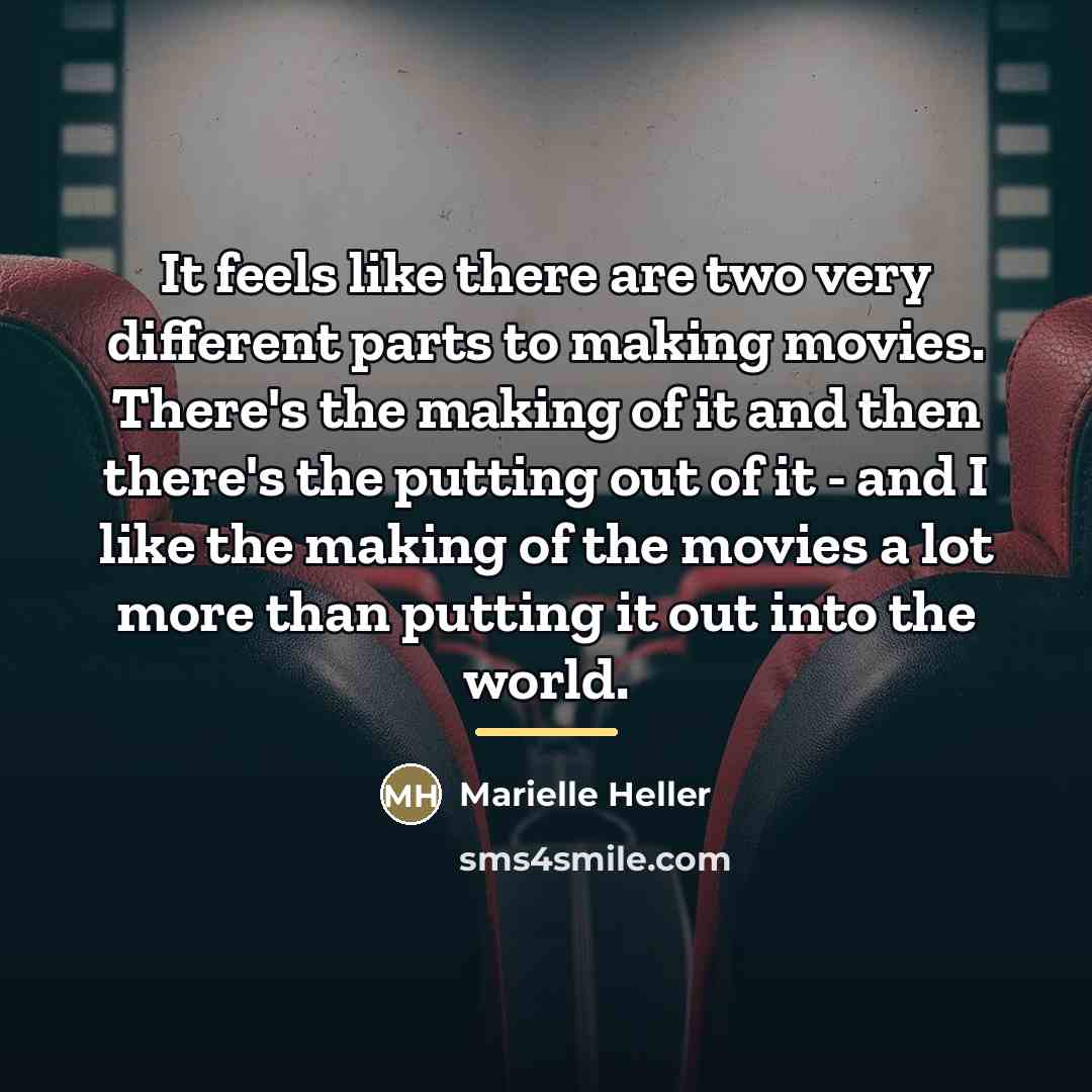 “It feels like there are two very different parts to…” quote by Marielle Heller