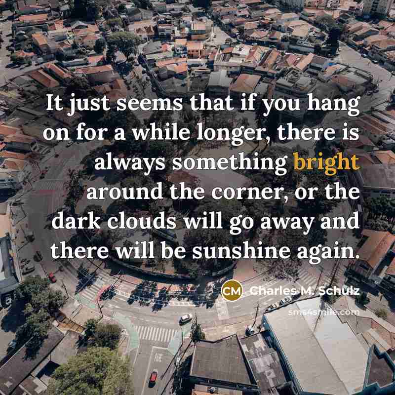“It just seems that if you hang on for a…” quote by Charles M. Schulz