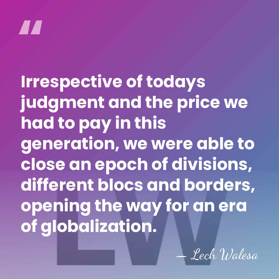 Irrespective of todays judgment and the price we had to pay in&hellip; - Lech Walesa