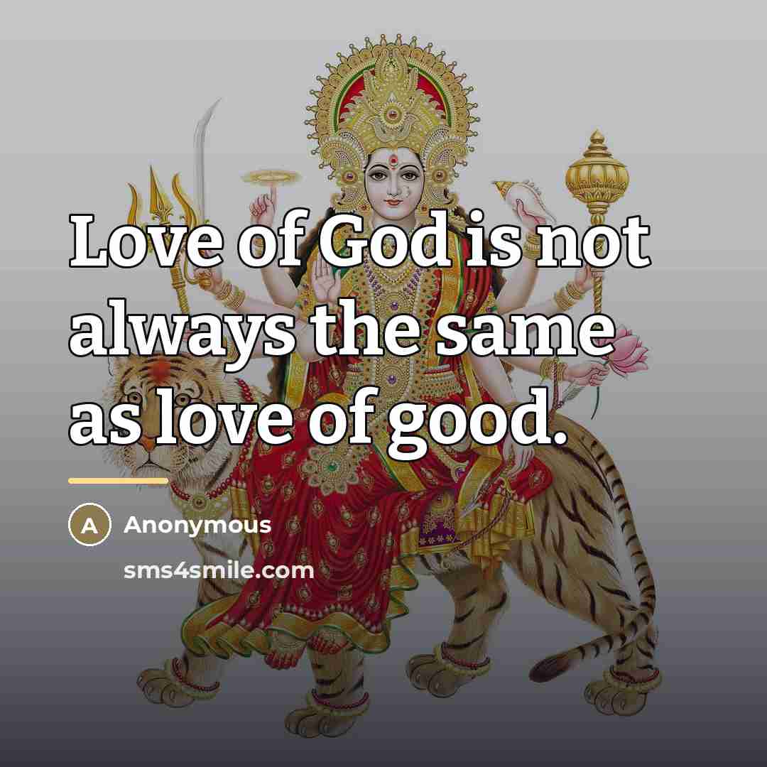 “Love of God is not always the same as love…” quote by Anonymous