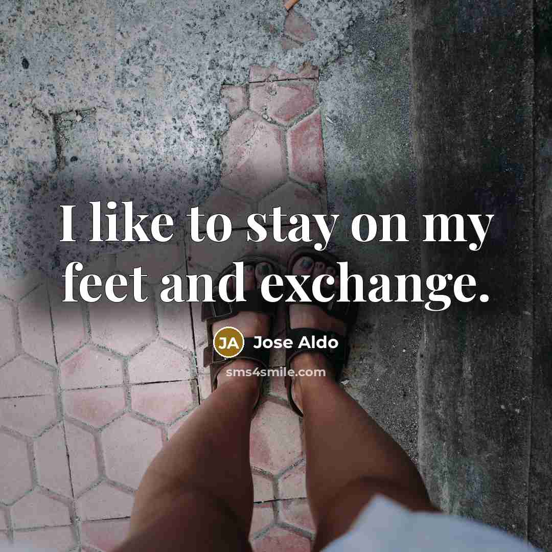 “I like to stay on my feet and exchange.…” quote by Jose Aldo
