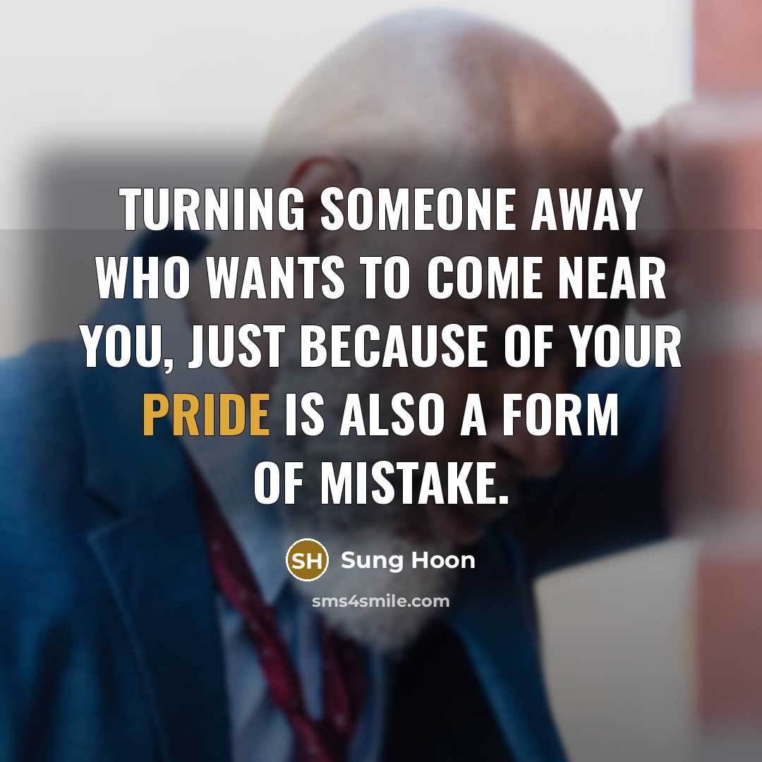“Turning someone away who wants to come near you, just…” quote by Sung Hoon