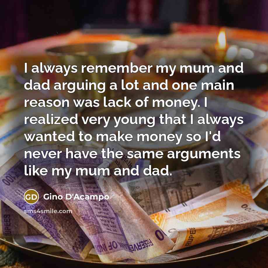 “I always remember my mum and dad arguing a lot…” quote by Gino D'Acampo
