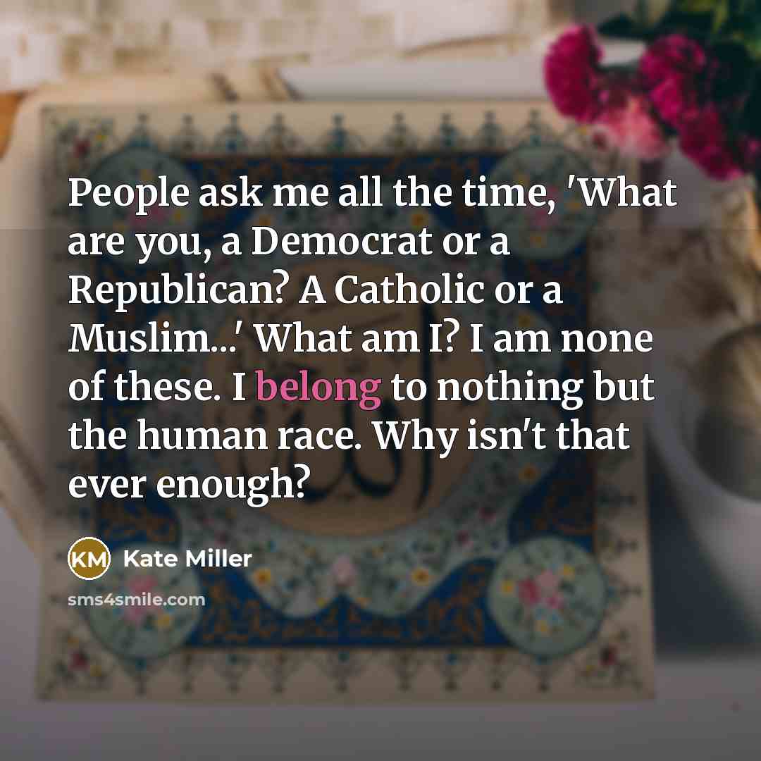 “People ask me all the time, 'What are you, a…” quote by Kate Miller