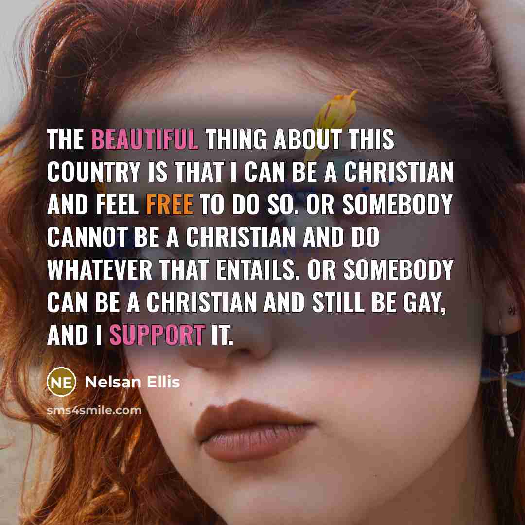“The beautiful thing about this country is that I can…” quote by Nelsan Ellis