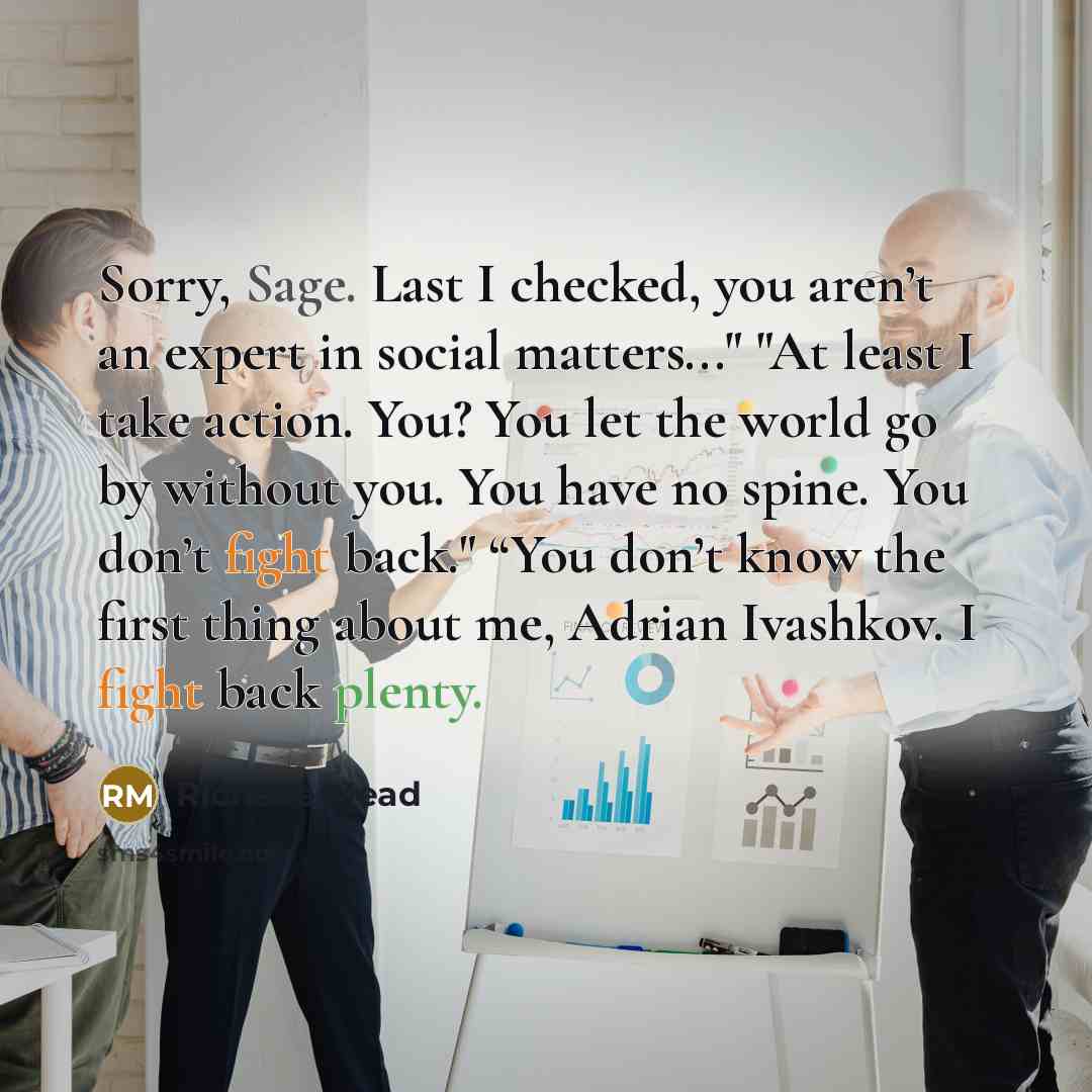 “Sorry, Sage. Last I checked, you aren’t an expert in…” quote by Richelle Mead