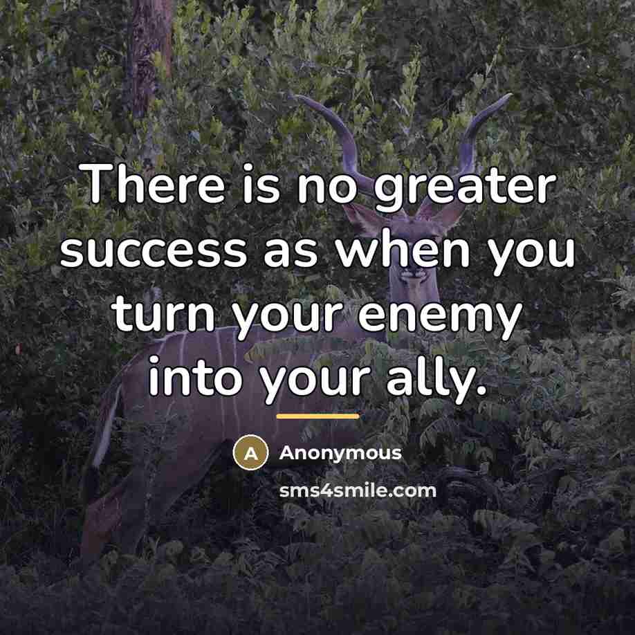 “There is no greater success as when you turn your…” quote by Anonymous