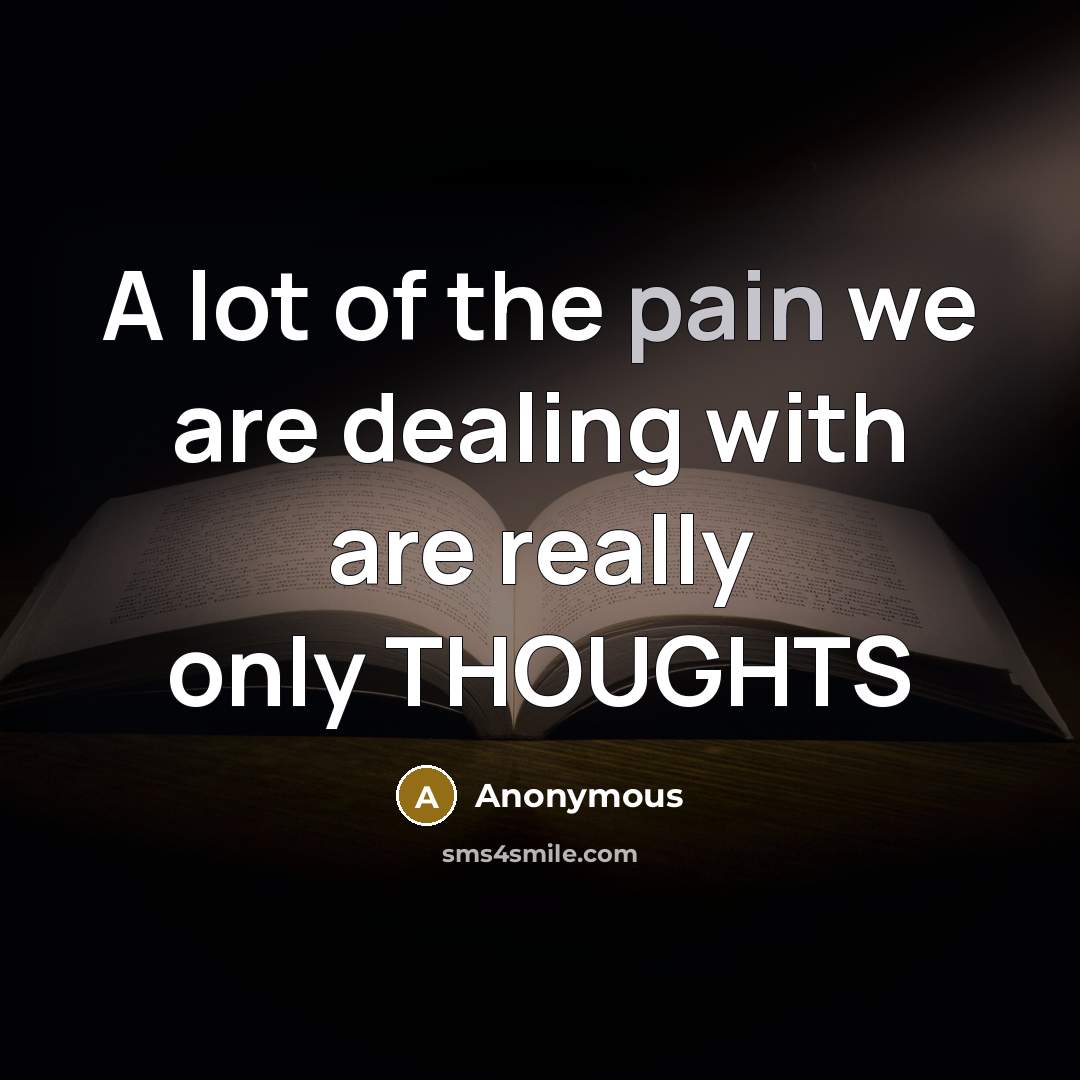 “A lot of the pain we are dealing with are…” quote by Anonymous
