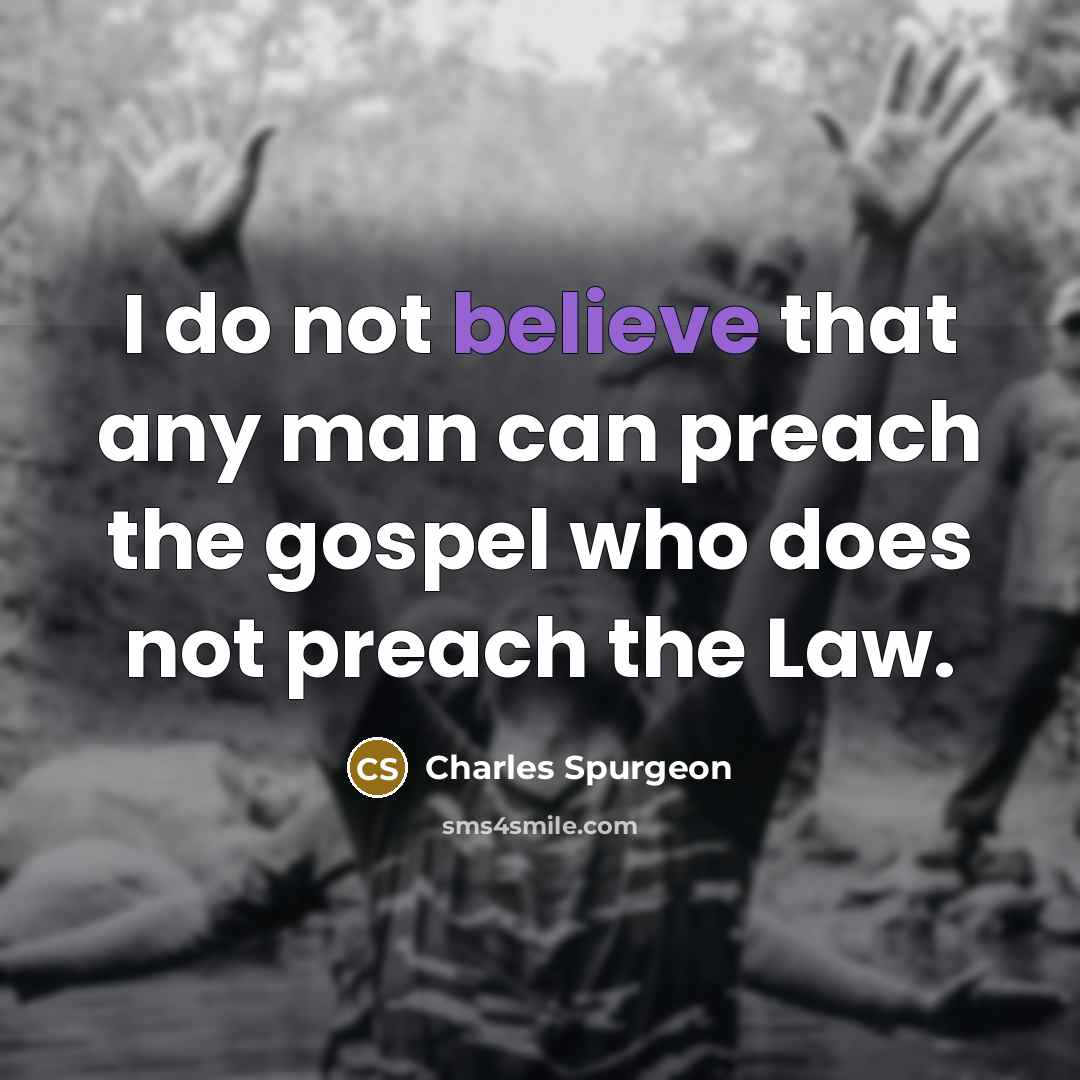 “I do not believe that any man can preach the…” quote by Charles Spurgeon