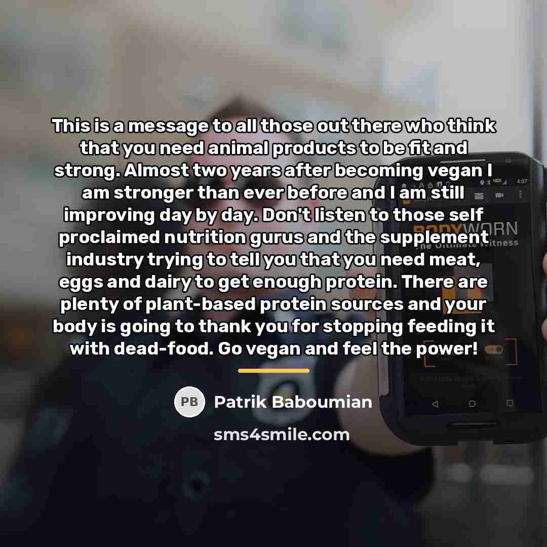 “This is a message to all those out there who…” quote by Patrik Baboumian