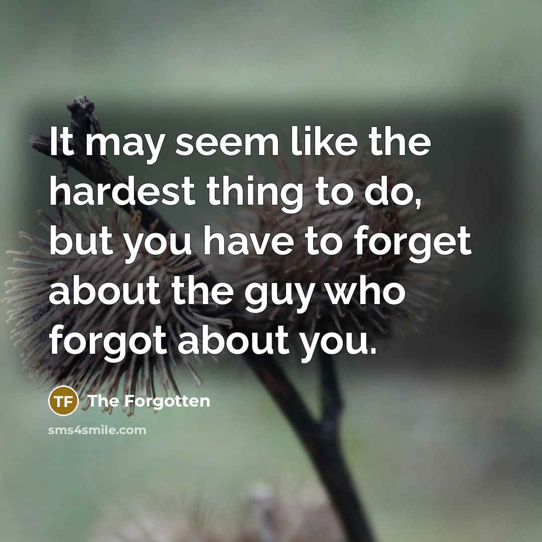 “It may seem like the hardest thing to do, but…” quote by The Forgotten