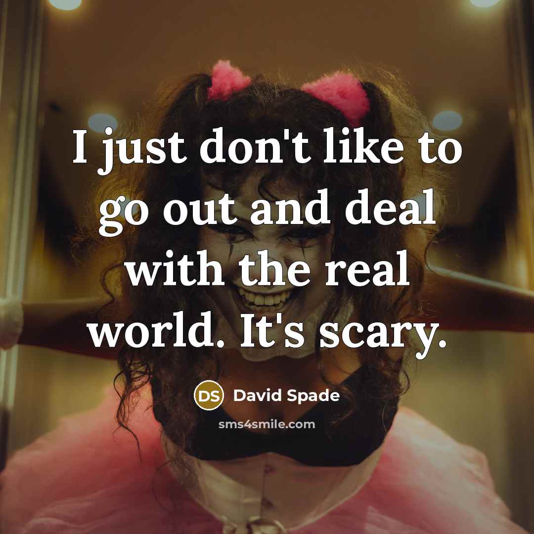 “I just don't like to go out and deal with…” quote by David Spade