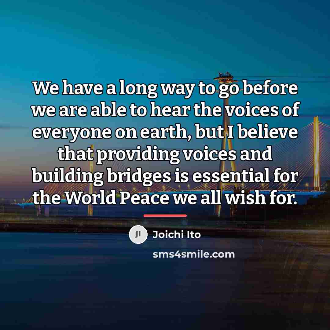 “We have a long way to go before we are…” quote by Joichi Ito