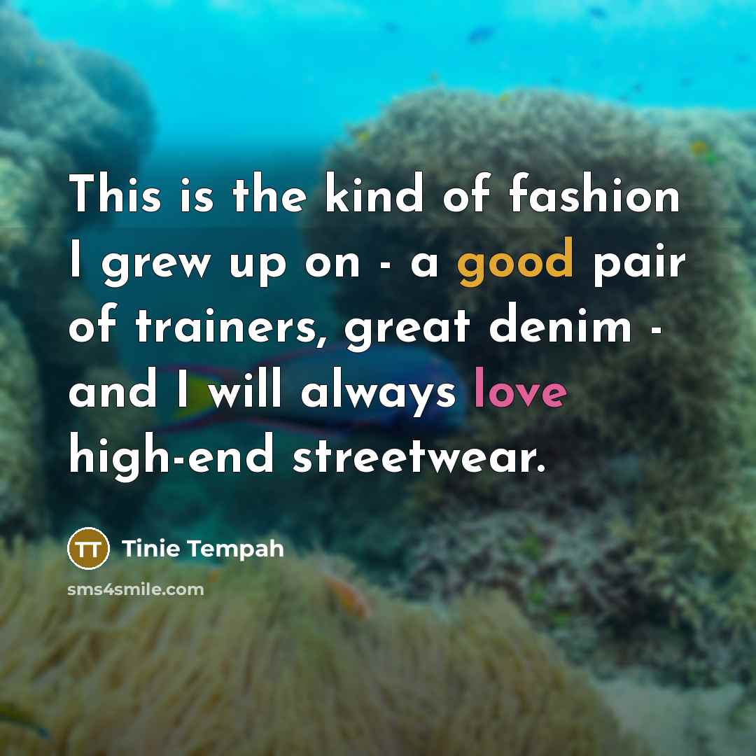 “This is the kind of fashion I grew up on…” quote by Tinie Tempah