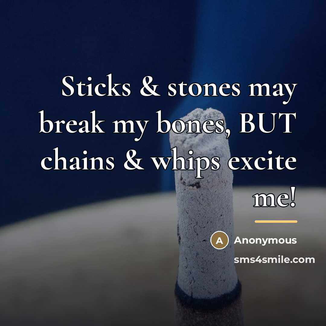 “Sticks & stones may break my bones, BUT chains &…” quote by Anonymous
