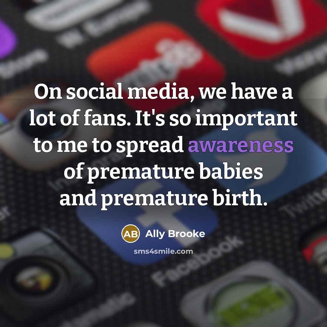 “On social media, we have a lot of fans. It's…” quote by Ally Brooke